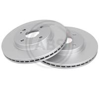 2x Disco de freno ventilado 17938 A.B.S. para MAZDA 2