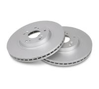2x Disco de freno ventilado 17972 A.B.S. para HONDA ACCORD VIII