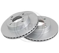 2x Disco de freno ventilado 18021 A.B.S. para SUZUKI NISSAN