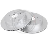 2x Disco de freno ventilado 18076 A.B.S. para SUZUKI GRAND VITARA II