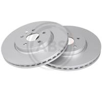 2x Disco de freno ventilado 18303 A.B.S. para OPEL CHEVROLET