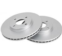 2x Disco de freno ventilado 18308 A.B.S. para FORD FIESTA Sedán FIESTA VI B-MAX