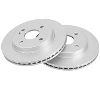 2x Disco de freno ventilado 18540 A.B.S. para MAZDA 2