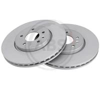 2x Disco de freno ventilado 18689 A.B.S. para OPEL INSIGNIA B Grand Sport