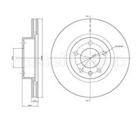 2x Disco de freno ventilado 23-0446 METELLI para OPEL OMEGA B