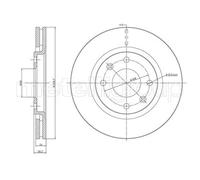 2x Disco de freno ventilado 23-0455 METELLI para PEUGEOT 406 406 Break