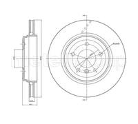 Disco De Freno Metelli 23-0519C para Bmw Eje Trasero