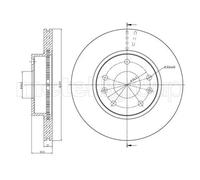 2x Disco de freno ventilado 23-0574C METELLI para LAND ROVER FREELANDER I