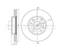 2x Disco de freno ventilado 23-0621C METELLI para MAZDA 6 Hatchback 6 Sedán