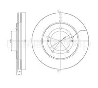 2x Disco de freno ventilado 23-0697 METELLI para SUZUKI VITARA Cabrio VITARA