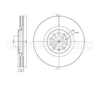 2x Disco de freno ventilado 23-0706C METELLI para VW AUDI SEAT SKODA