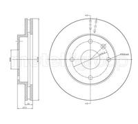 2x Disco de freno ventilado 23-0719 METELLI para CHEVROLET DAEWOO