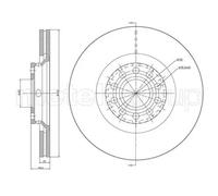 2x Disco de freno ventilado 23-0726C METELLI para AUDI VW SKODA SEAT