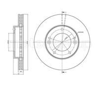 2x Disco de freno ventilado 23-0776C METELLI para KIA SORENTO I