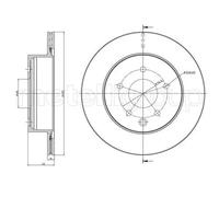 2x Disco de freno ventilado 23-0797C METELLI para NISSAN RENAULT