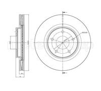 2x Disco de freno ventilado 23-0902C METELLI para NISSAN X-TRAIL II JUKE