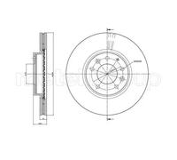 2x Disco de freno ventilado 23-0984C METELLI para MAZDA 6 Hatchback 6 Sedán