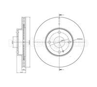 2x Disco de freno ventilado 23-0999 METELLI para MAZDA MX-5 I MX-5 II