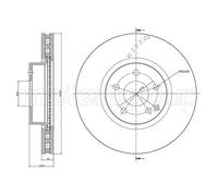 METELLI 2x Disco de Freno Delantero Ø322 MM para Mercedes-Benz SLK R172 200 250