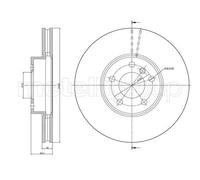 2x Disco de freno ventilado 23-1300C METELLI para BMW X5 X6