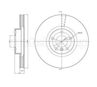2x Disco de freno ventilado 23-1326C METELLI para BMW X5 X6