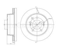 2x Disco de freno ventilado 23-1562C METELLI para SSANGYONG KYRON RODIUS I