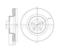 METELLI Discos de freno para JEEP: Cherokee & DODGE: Nitro (Ref: 23-1593C)