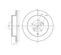 2x Disco de freno ventilado 23-1639C METELLI para SUZUKI GRAND VITARA II