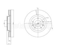 Disco De Freno Metelli 23-1762C para Nissan Renault Eje Delantero