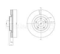 2x Disco de freno ventilado 23-1783C METELLI para NISSAN RENAULT