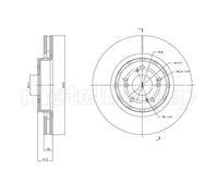 Disco De Freno Metelli 23-1829C para Honda Eje Delantero
