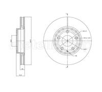 2x Disco de freno ventilado 23-1850C METELLI para MAZDA CX-5