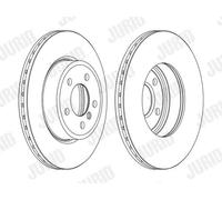 2x Disco de freno ventilado 562350JC-1 JURID para BMW X3