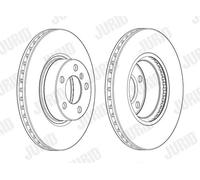 JURID Discos de Freno Delanteros Ø328 MM Ventilado Recubierto para BMW X3 X4