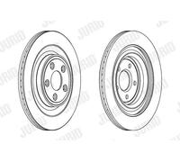 2x Disco de freno ventilado 563027JC JURID para JAGUAR DAIMLER