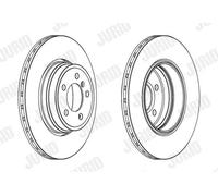 2x Disco de freno ventilado 563066JC-1 JURID para BMW 7