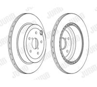 2x Disco de freno ventilado 563108JC JURID para SUBARU IMPREZA Hatchback