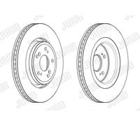 2x Disco de freno ventilado 563221JC JURID para HONDA CR-V IV