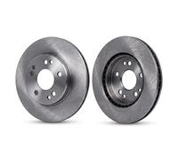 2x Disco de Freno Ø284mm Delant. Ventilado para Mercedes-Benz Saloon 230E Cat