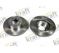 2x Disco de freno ventilado 6042630 KRAFT AUTOMOTIVE para BMW 5 5 Touring