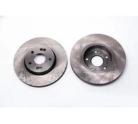 2x Disco de freno ventilado 6045450 KRAFT AUTOMOTIVE para RENAULT LAGUNA II
