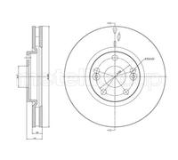 2x Disco de freno ventilado 800-1130 CIFAM para RENAULT ESPACE III