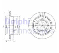 DELPHI Discos de freno para SUZUKI: Grand Vitara, Vitara, Jimny & SANTANA: Vitara (Ref: BG3158)