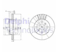 Delphi BG3519 disco de freno