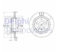 2x Disco de freno ventilado BG3530C DELPHI para BMW 3 3 Coupé 3 Touring
