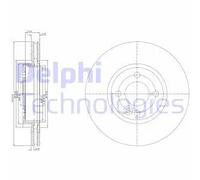 2x Disco de freno ventilado BG3661C DELPHI para MINI MINI MINI Descapotable