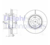 DELPHI Discos de freno para RENAULT: Laguna (Ref: BG3733)