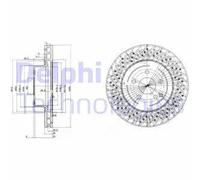 DELPHI Discos de freno para MERCEDES-BENZ LK LS lasse S (Ref: BG3827)