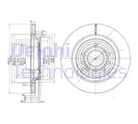 DELPHI BG3886C Disco de freno