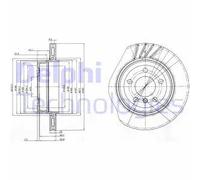 DELPHI BG3943 Disco de freno